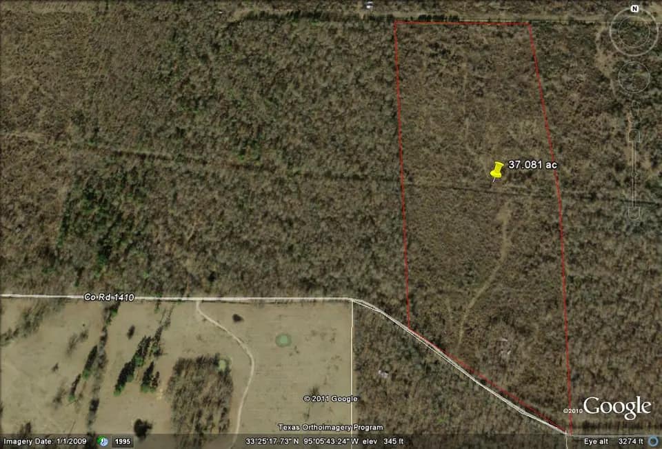 37.08 acre hunting land in Red River County, Texas