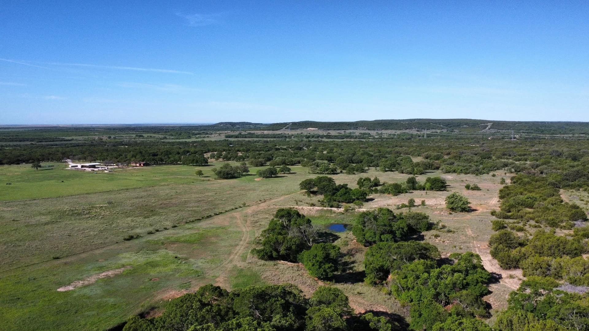 Shackelford County Texas land with native grass pasture