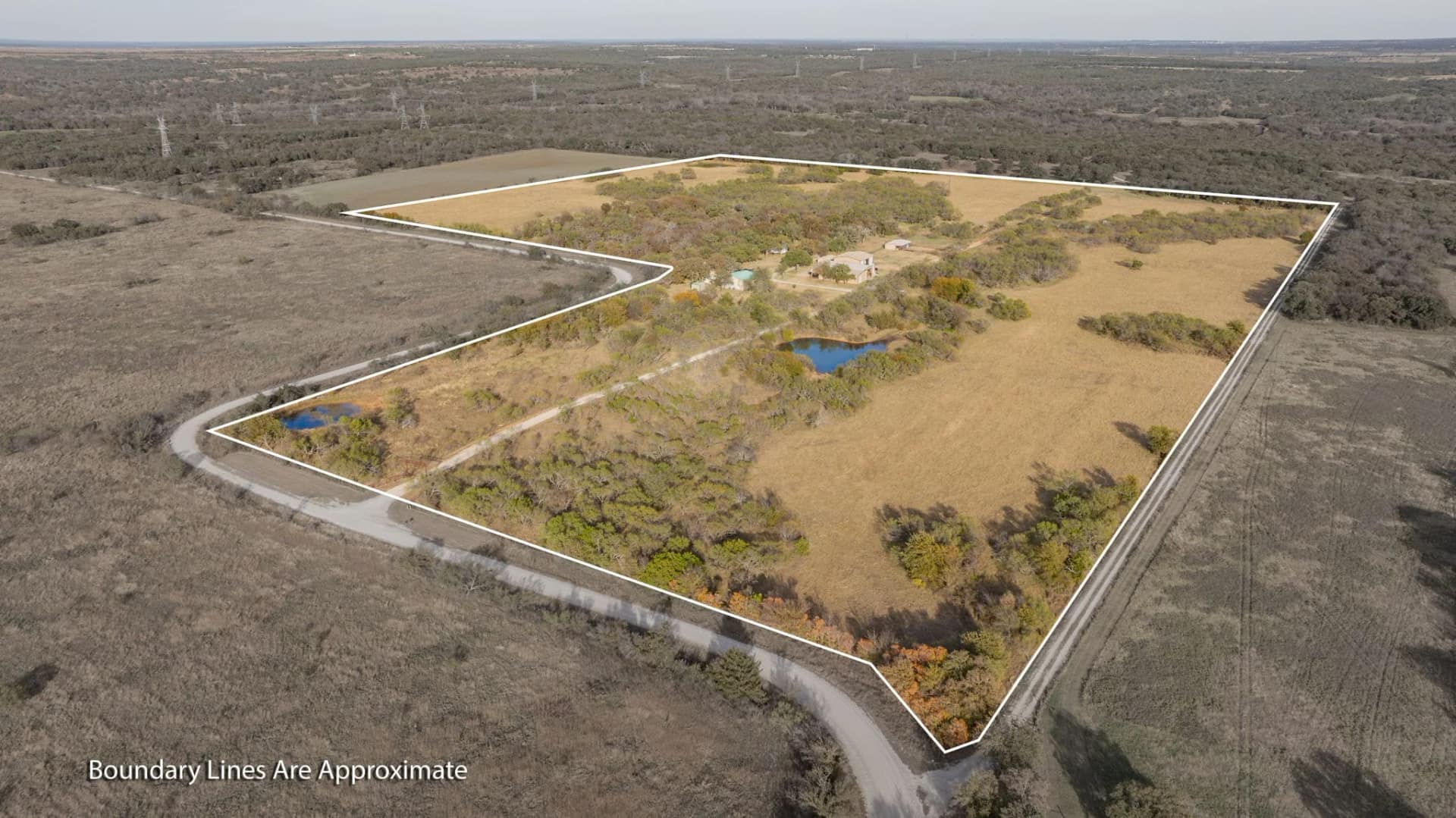 Jack County Texas land with oak and mesquite cover