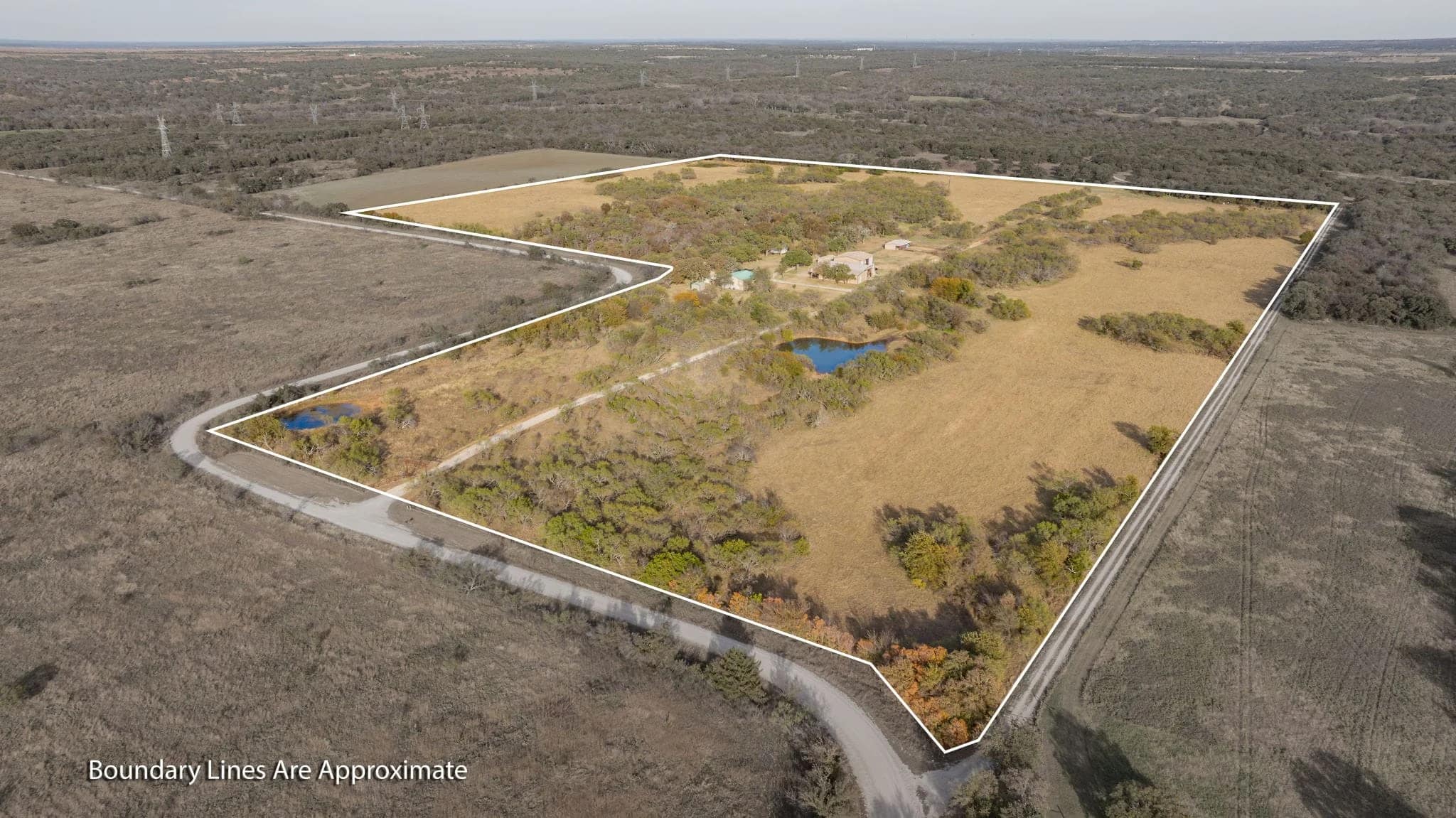 Jack County Texas land with oak and mesquite cover