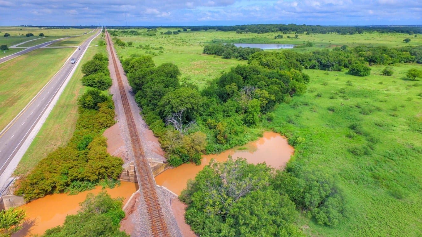 Overview of 515 acre ranch in Montague County, Texas