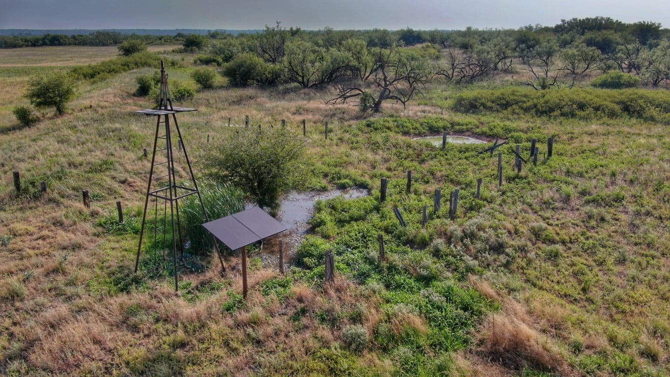 Overview of hunting land in Hardeman County, Texas