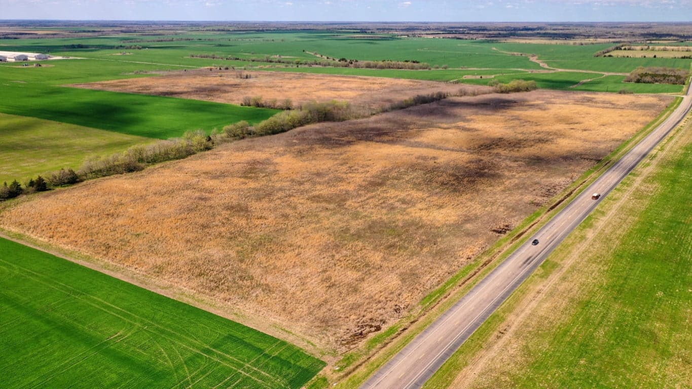 Overview of 110 acre farm in Red River County, Texas