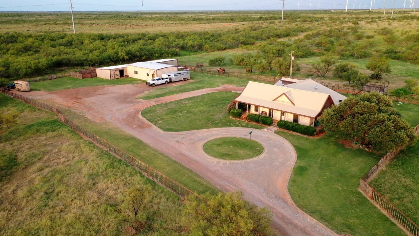 Overview of 157 acre timberland in Wilbarger County, Texas