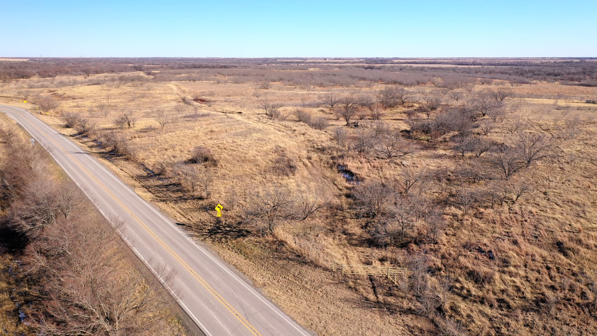 Overview of 85 acre ranch in Clay County, Texas