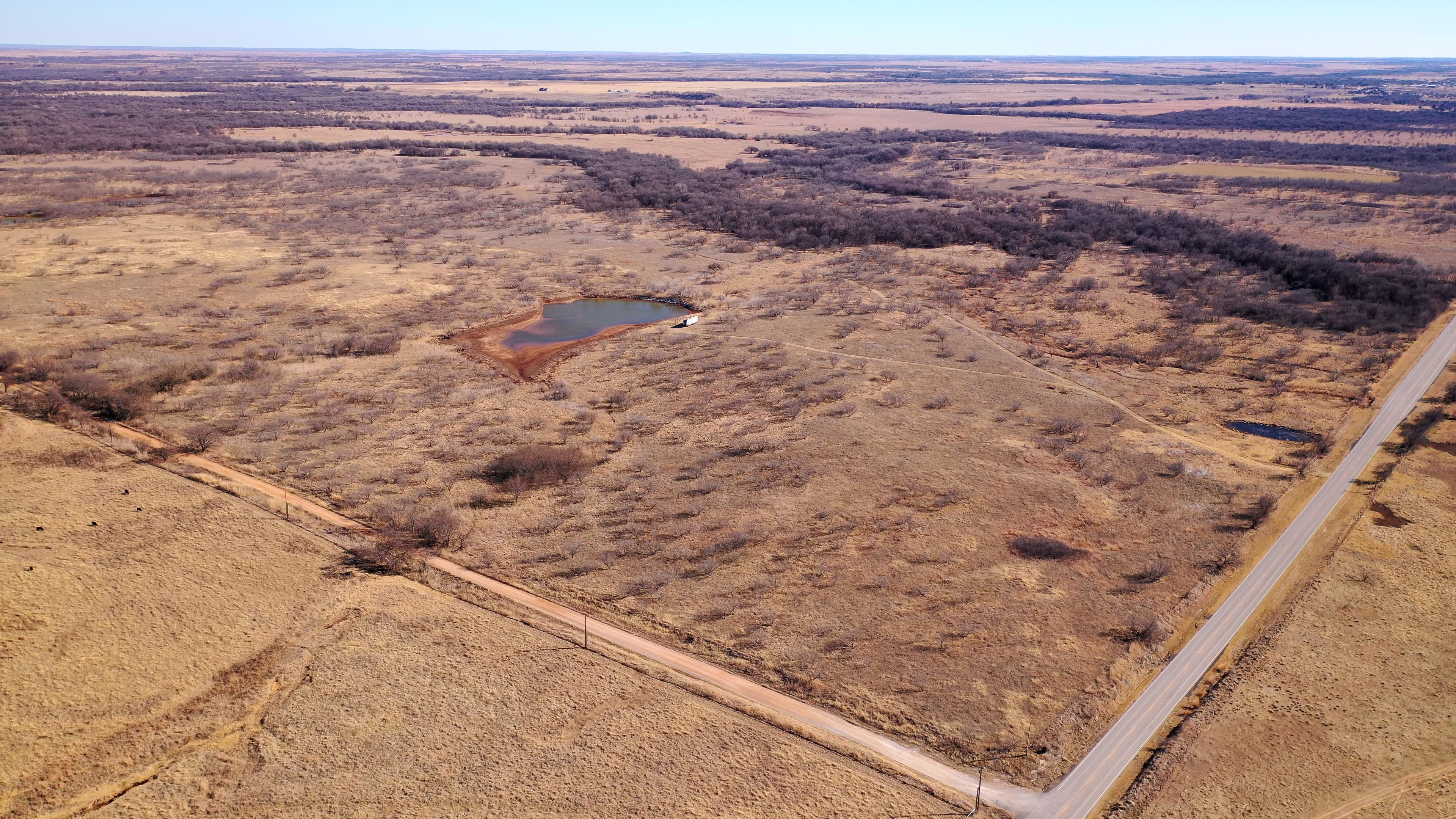 Overview of 21 acre ranch in Clay County, Texas