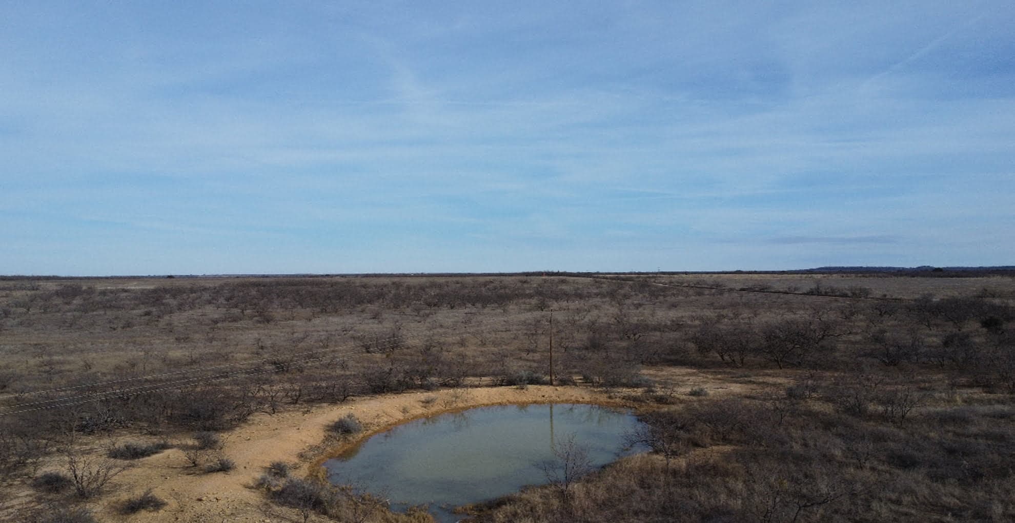 Overview of 80 acre hunting land in Coleman County, Texas