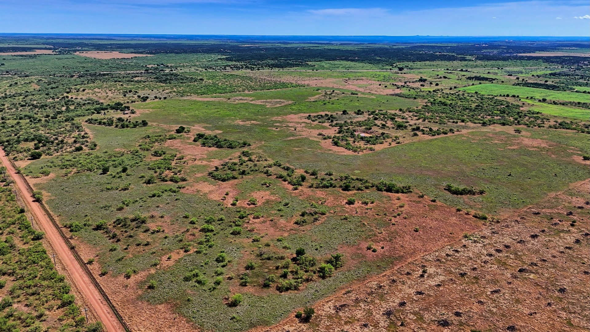 Overview of 157 acre hunting land in Foard County, Texas
