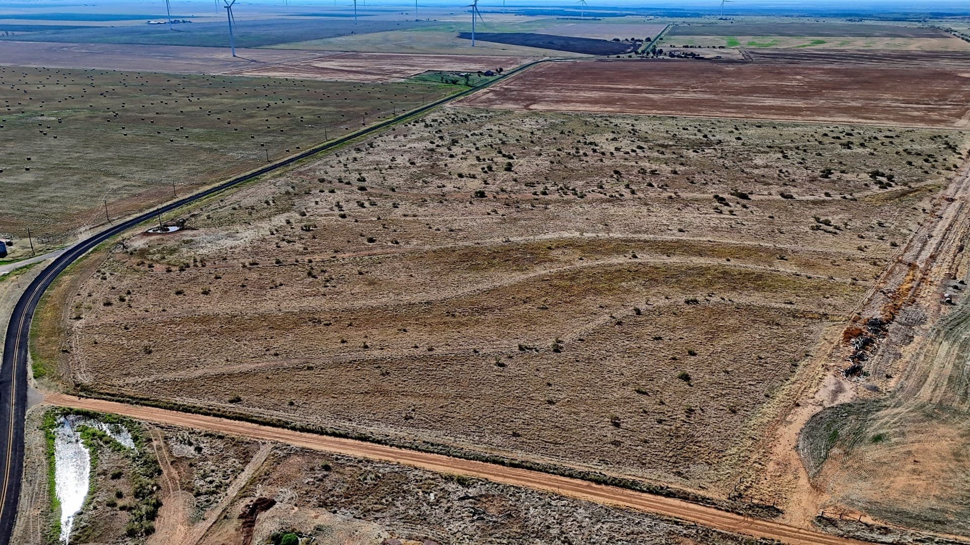 Overview of 60.4 acre hunting land in Hardeman County, Texas