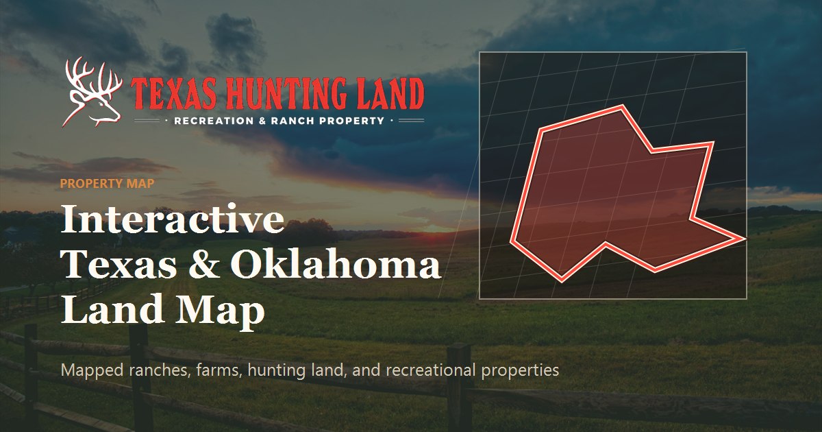Texas Hunting Rregionm Map Interactive Property Map | Texas Hunting Land