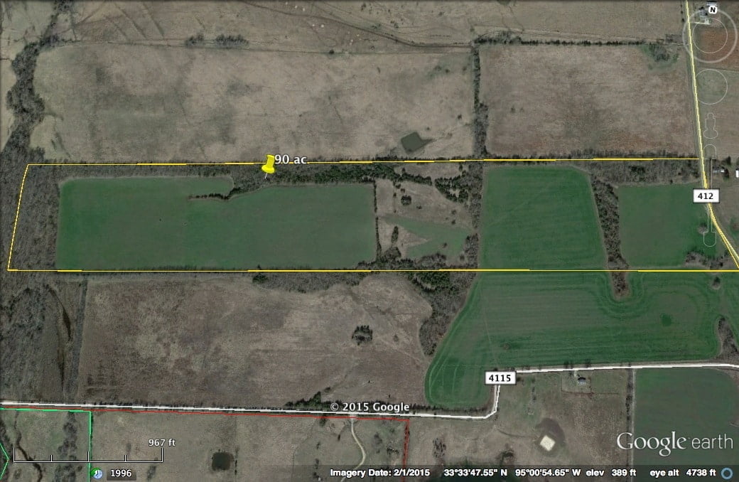 90 acres in Red River County